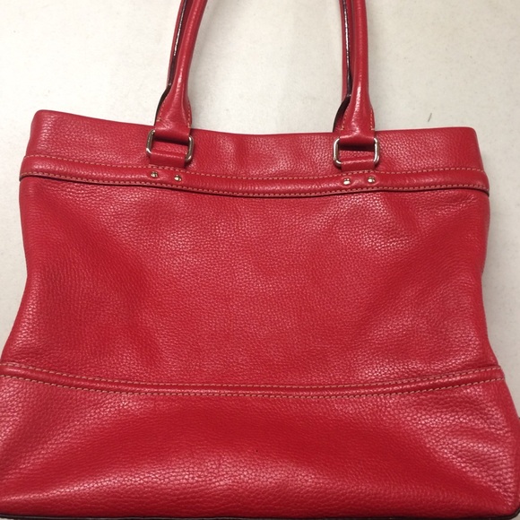 Kate Spade Red Leather Tote - Picture 7 of 7
